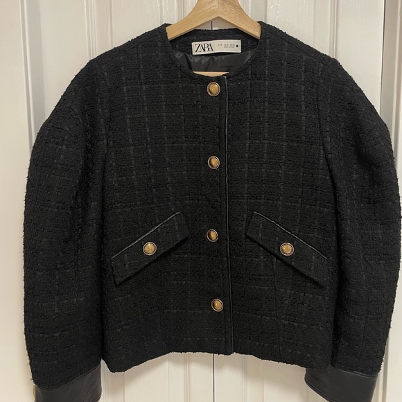 ZARA Tweed Jacket Size S - Picture 1 of 6